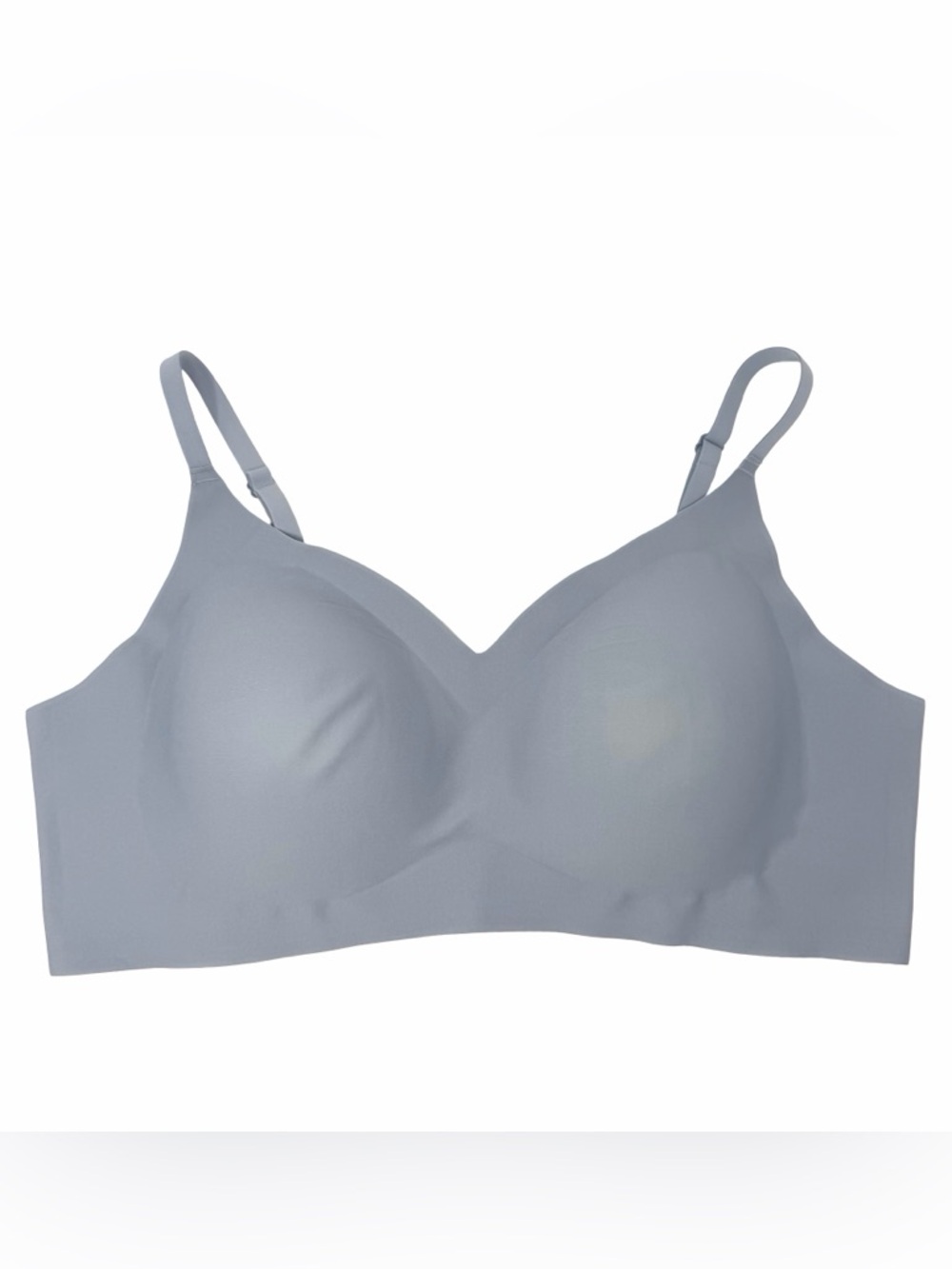 Zyia Active Wireless Dusty Blue Lightly Padded Seamless Adjustable Bra Size XXL